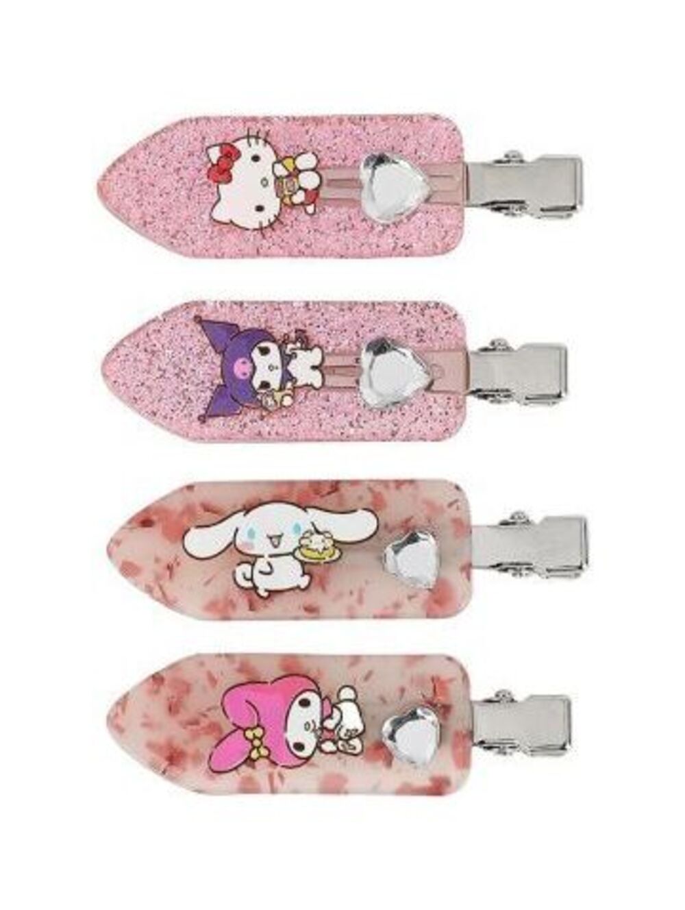 Bioworld Hello Kitty & Friends 4-Piece Hair Clips
